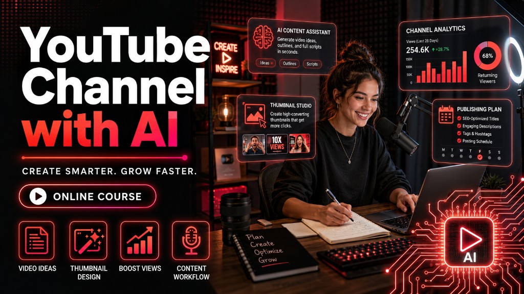 YouTube Channel with AI course